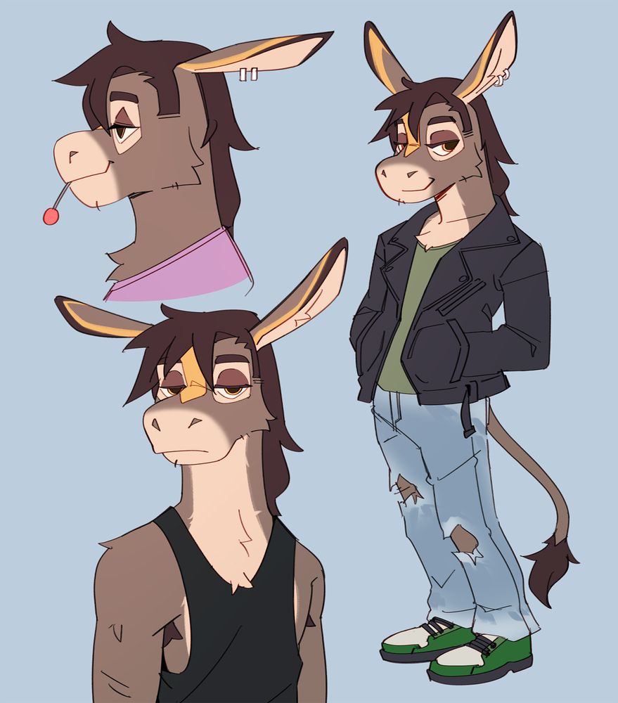 A cute donkey