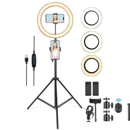 Throne | LED Ring Light With Phone Tripod Stand Kit 10" | My Wishlist