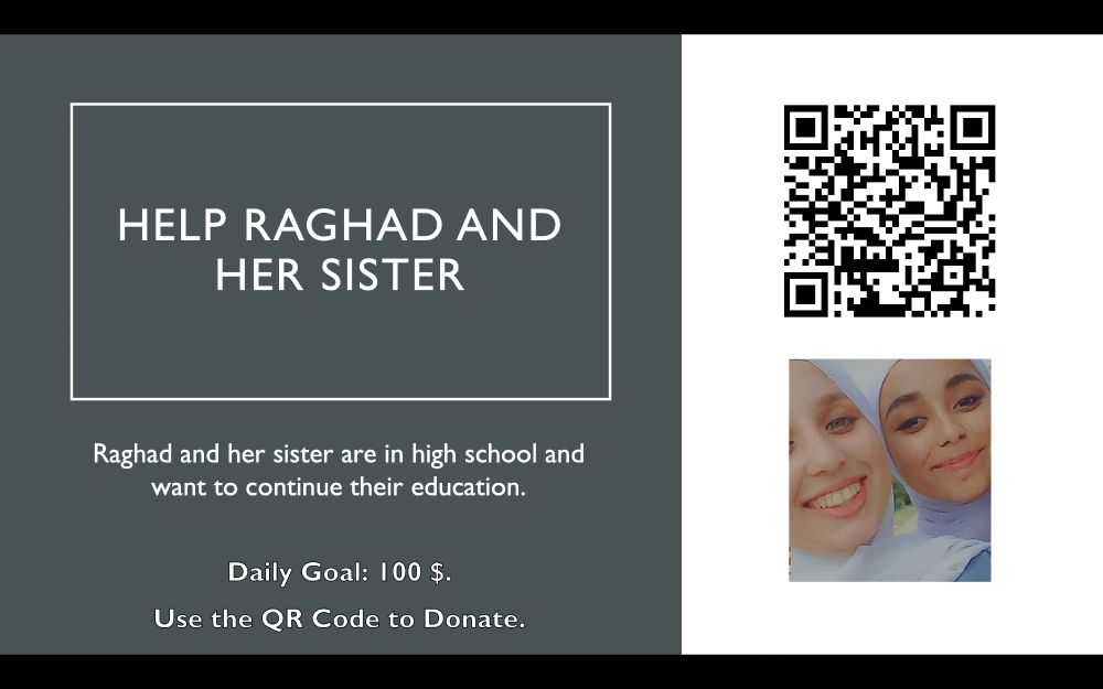 Campaign for Raghad. Link in reply.