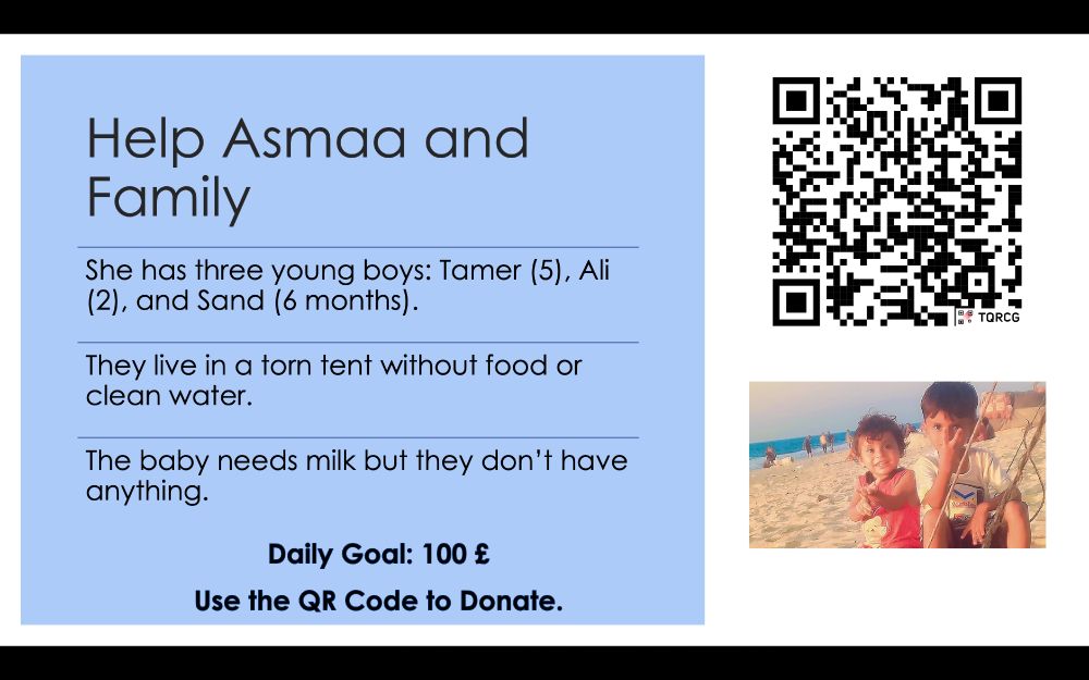 Campaign for Asmaa. Link in reply.