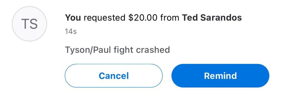 Venmo request to Ted Sarandos: Tyson/Paul fight crashed