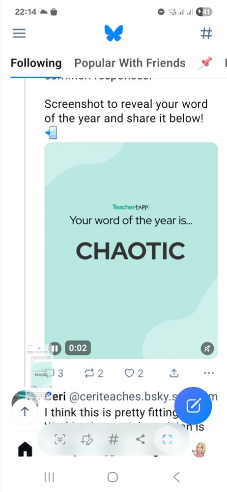 Your word of the year is chaotic.