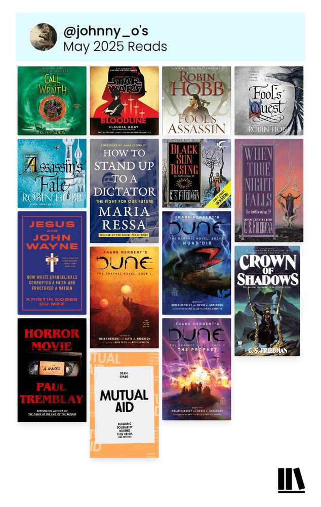 My books read for May 2025.