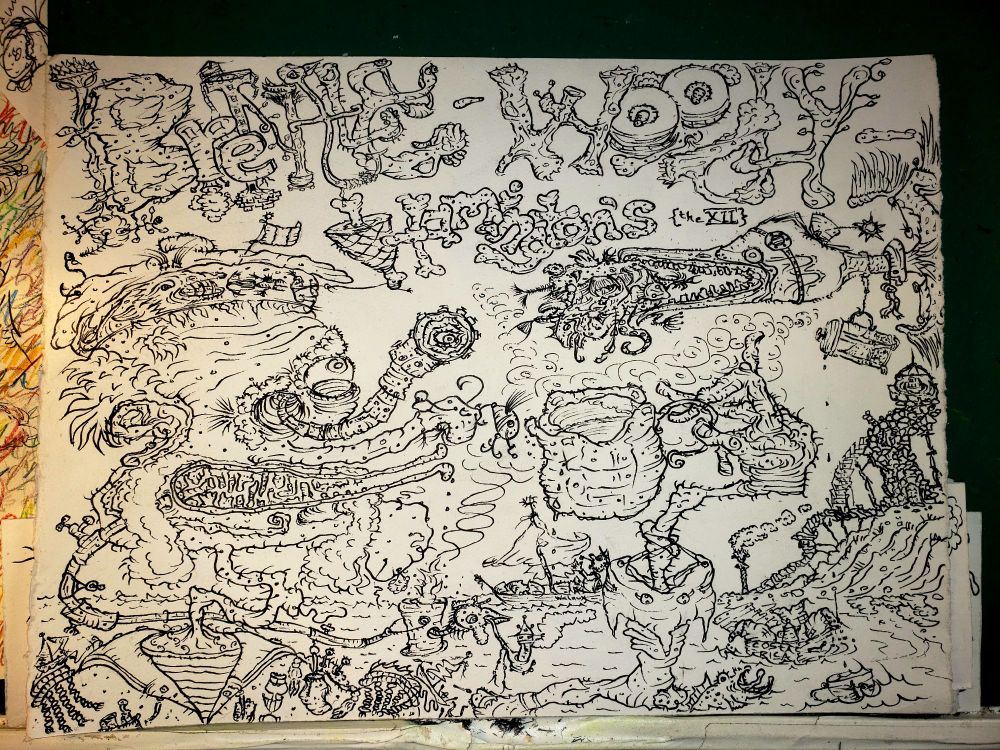 Koffee-Land, commission piece. Vienna bound. #coffee #illustration #birds #brittany #blockisland #nantucket 