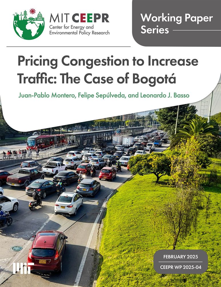 Image of the paper cover depicting passenger car traffic in Bogota.