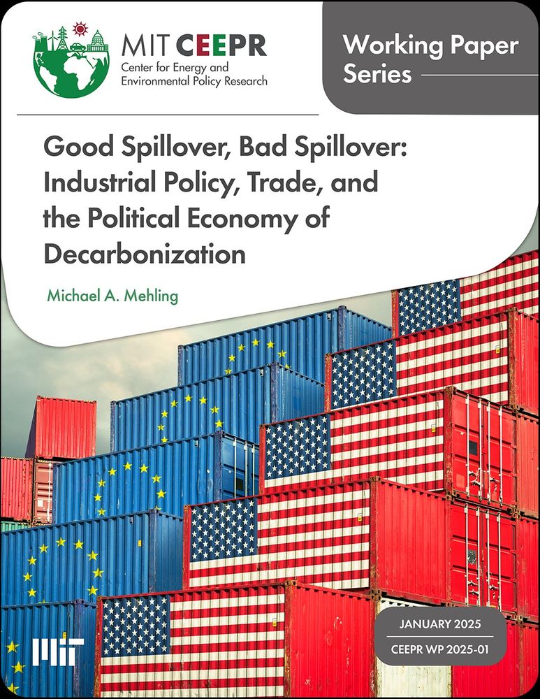Cover of Working Paper: Good Spillover, Bad Spillover: Industrial Policy, Trade, and the Political Economy of Decarbonization