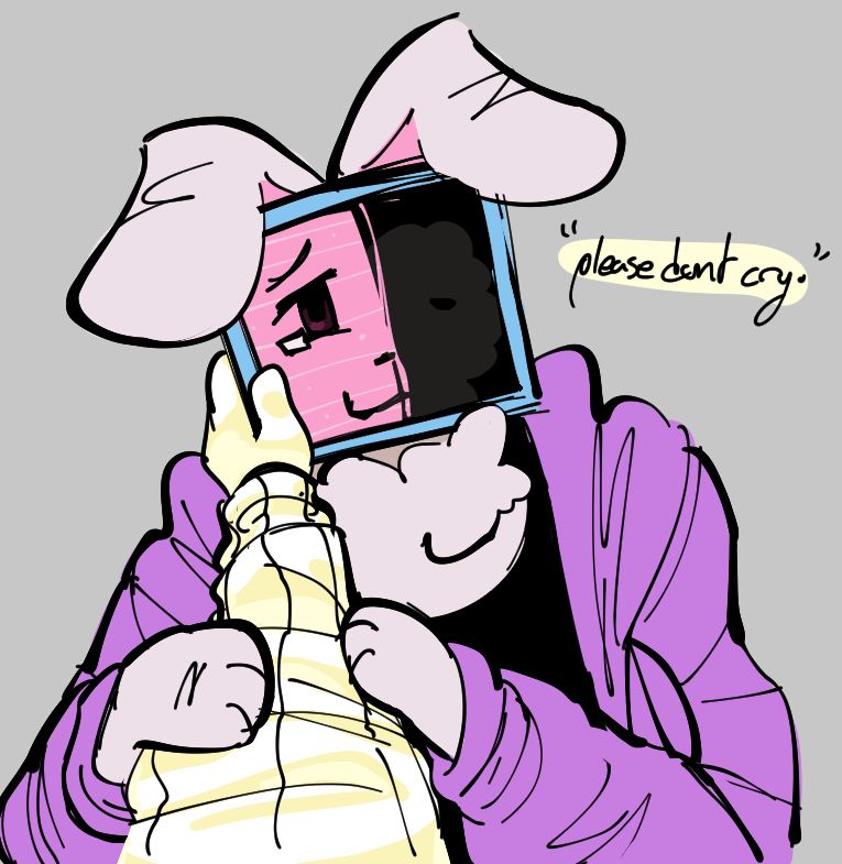 "please don't cry."