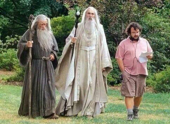 Gandalf Saruman & Peter Jackson