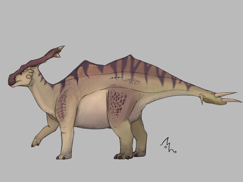 Drawing of Aptonoth from Monster Hunter (based on appearance in World).