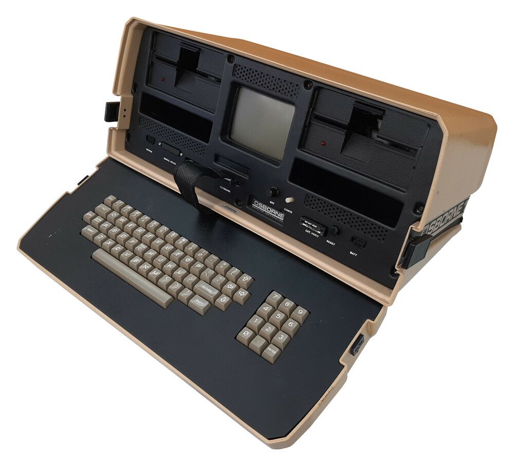 An Osbourne portable computer from 1981