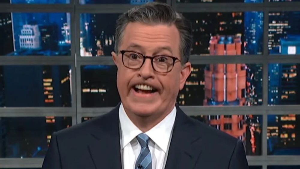 Stephen Colbert impression of Eric Trump