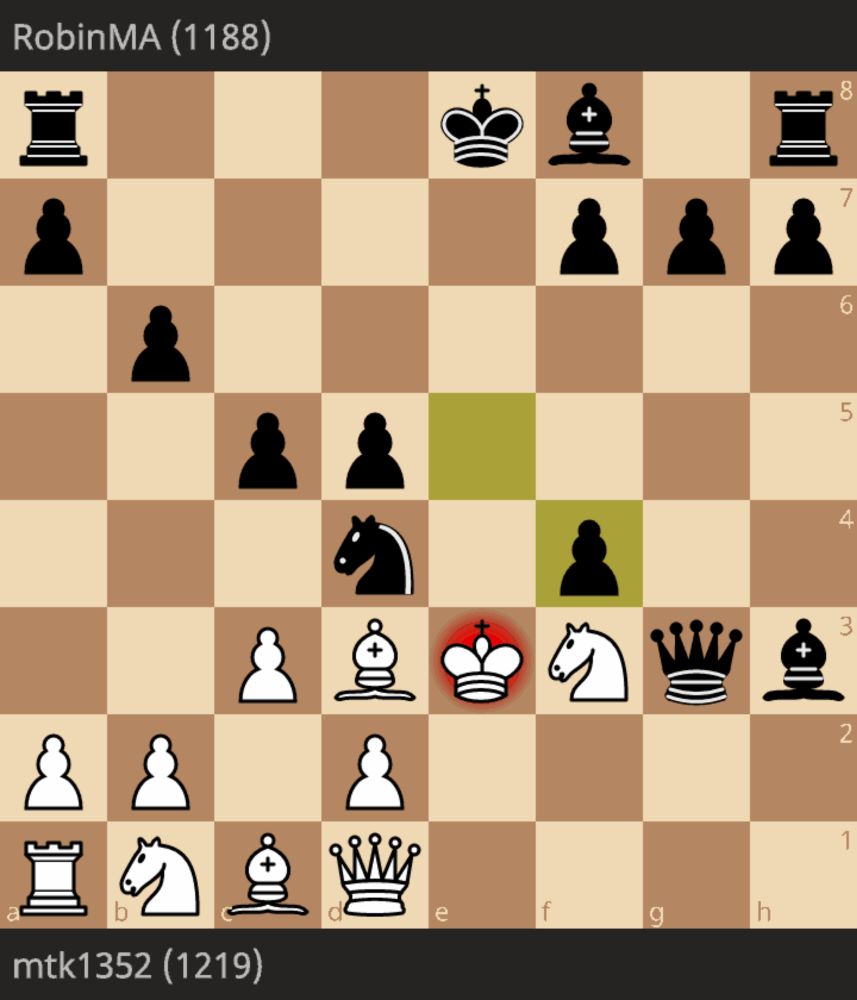 Blitz Chess • mtk1352 vs RobinMA