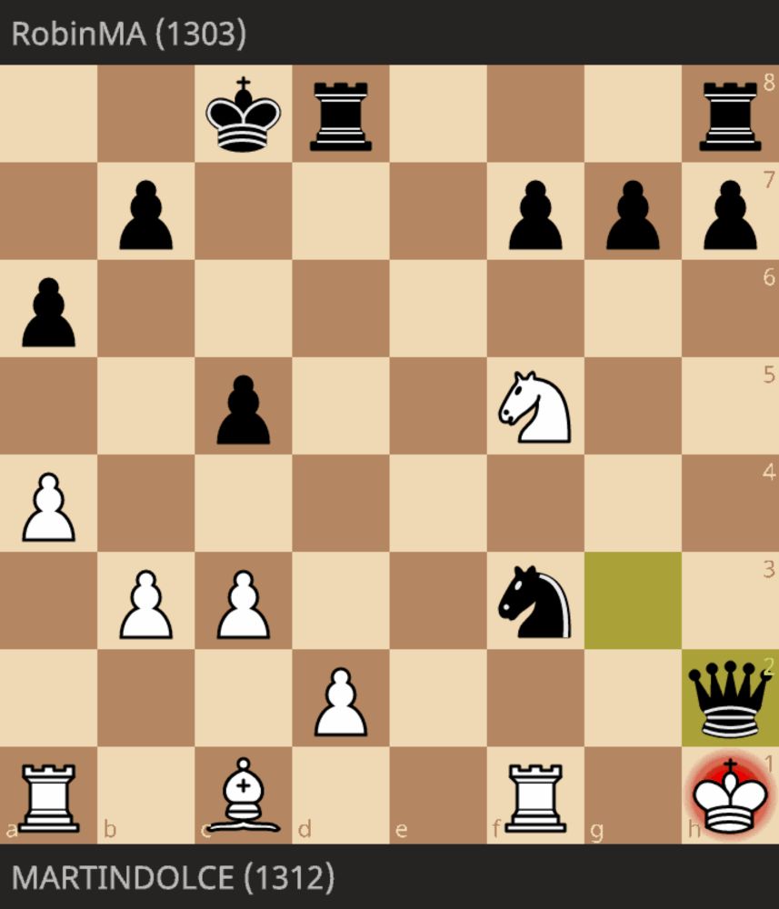 Blitz Chess • MARTINDOLCE vs RobinMA