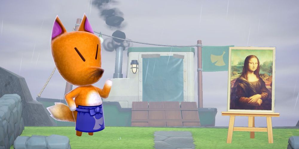 It’s Redd the art thief / art dealer / sketchy mofo from Animal Crossing. 