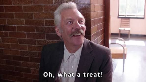 Donald Sutherland as an arsonist in Backdraft