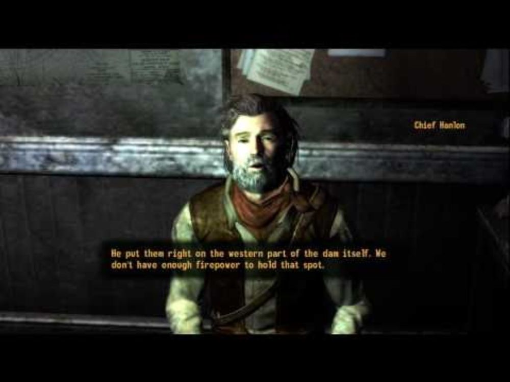 Fallout: New Vegas - Talking to Chief Hanlon (Kris Kristofferson)