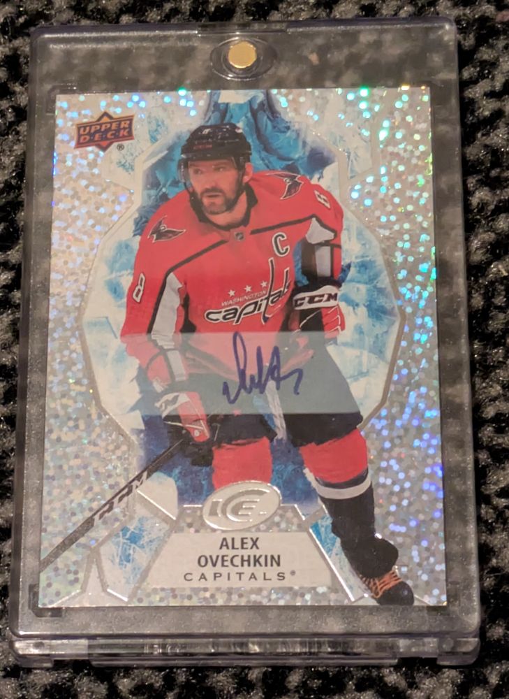 21-22 UD Ice Alex Ovechkin Autograph