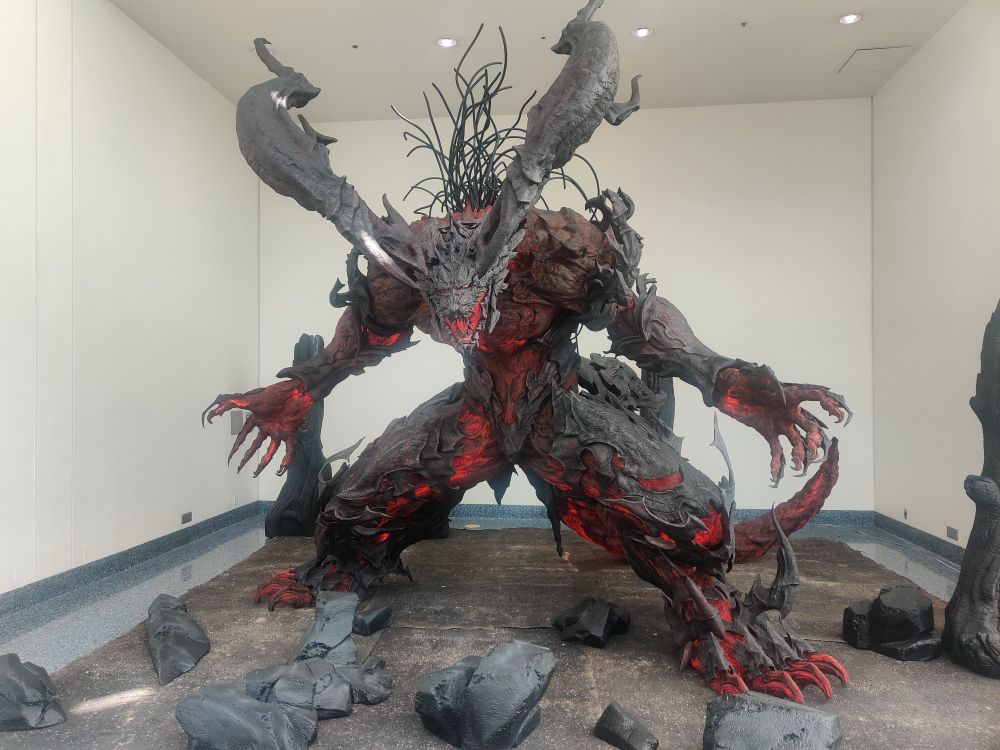 statue of ifrit from final fantasy xvi