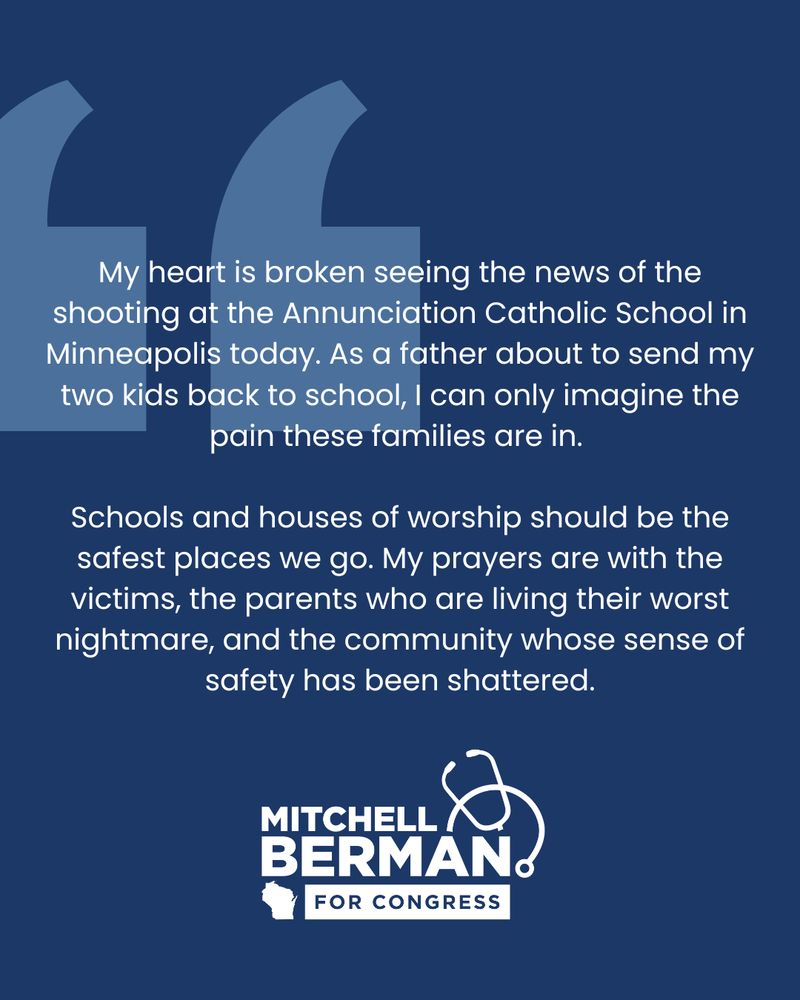 The text of the post presented in a graphic with white letters on a dark blue background