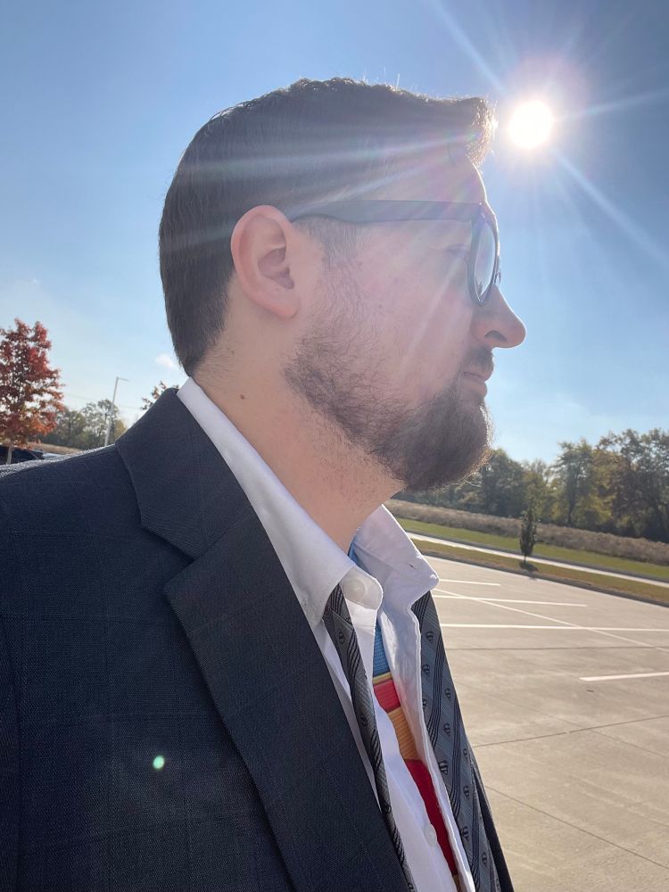 Dressed up as Clark Kent for Halloween. Just a regular man.