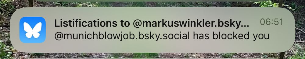 Listifications to @markuswinkler.bsky.social
@munichblowjob.bsky.social has blocked you
