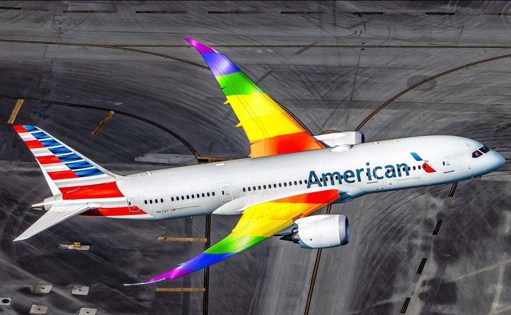 American Airlines Pride plane