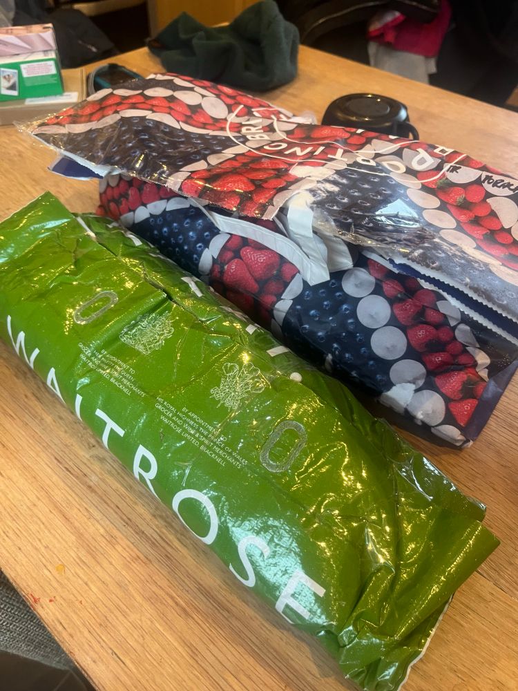 Parcels I’ve just received made where the envelopes are carrier bags and paper bags-for-life.