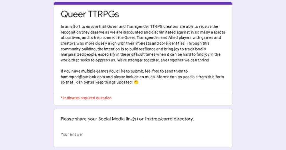 Queer TTRPGs