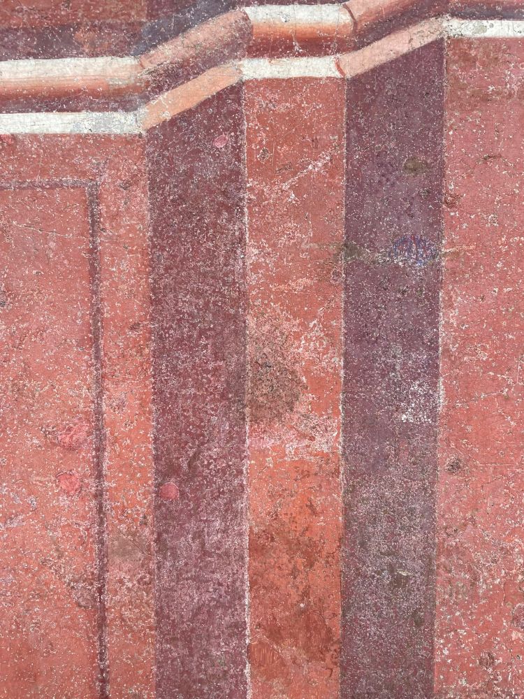 An area of 16th century fresco 