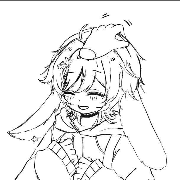 Aurori getting headpats