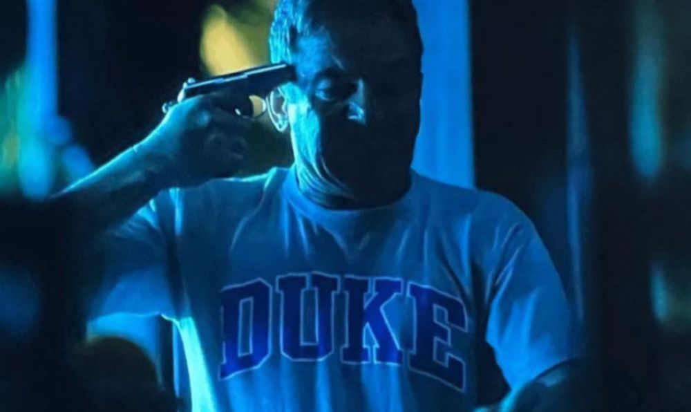 The dad from hire lotus season 3 (Tim?) with a gun to his head 