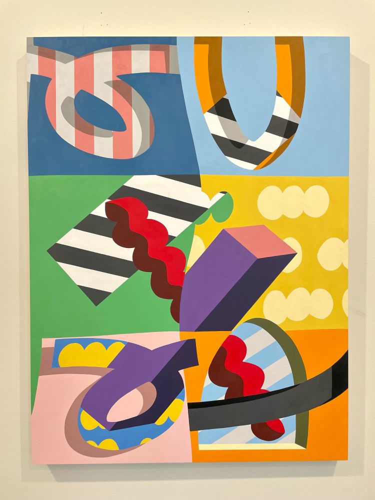 Abstract acrylic painting.