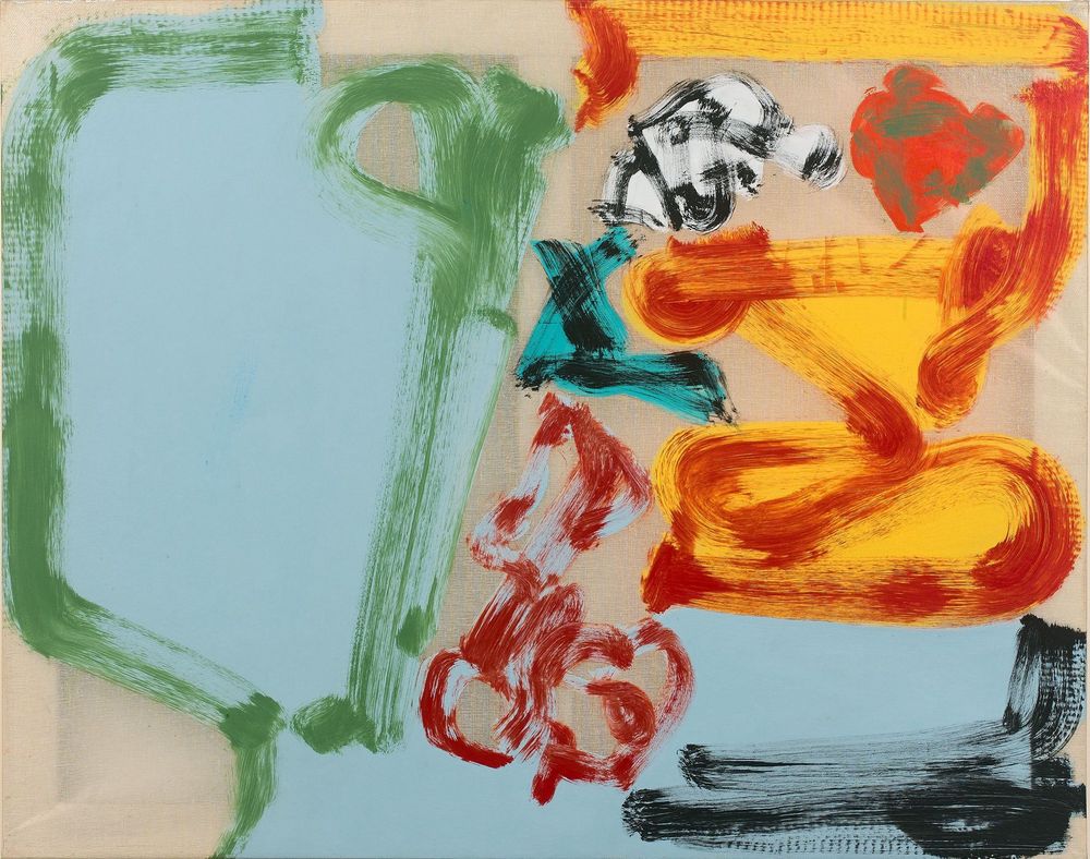 French abstract painter, Christian Bonnefoi.