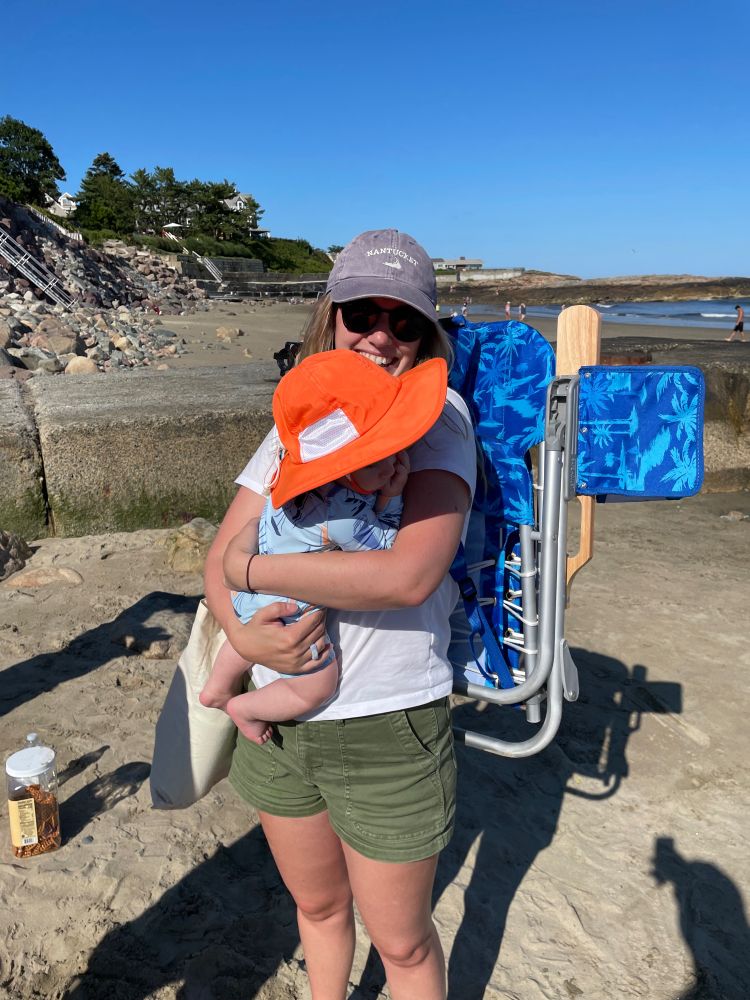 Hanna and Patrick at the beach.