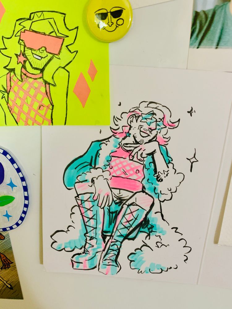 (The sticky note one is by me)