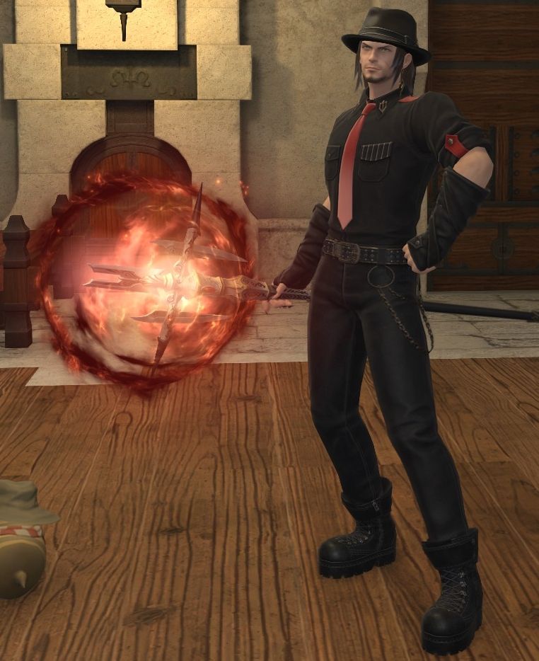 Current Black Mage glamour; made using the 2024 Halloween glamour 