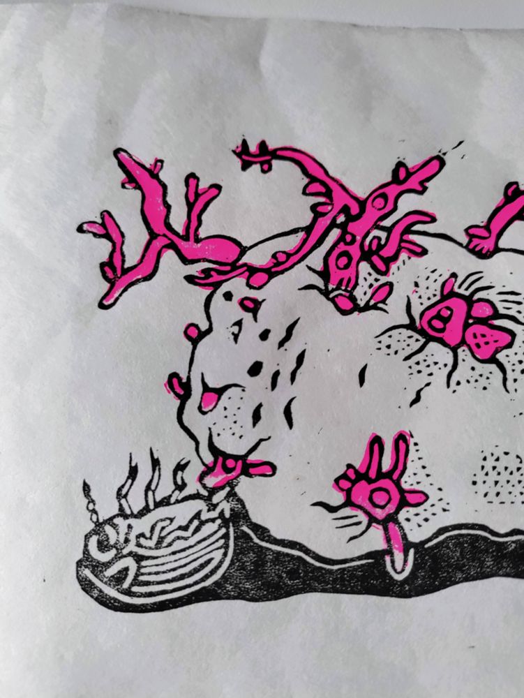 détail de la gravure, du coté du doryphore