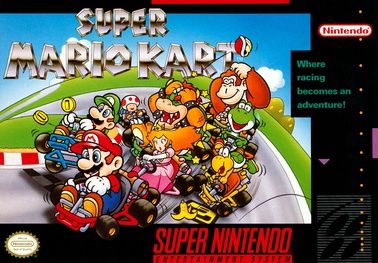 Super Mario Kart SNES Cover