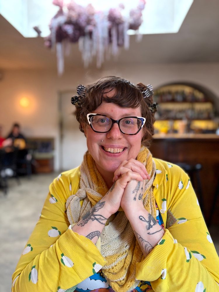 Erika at her favorite bar, Someday.