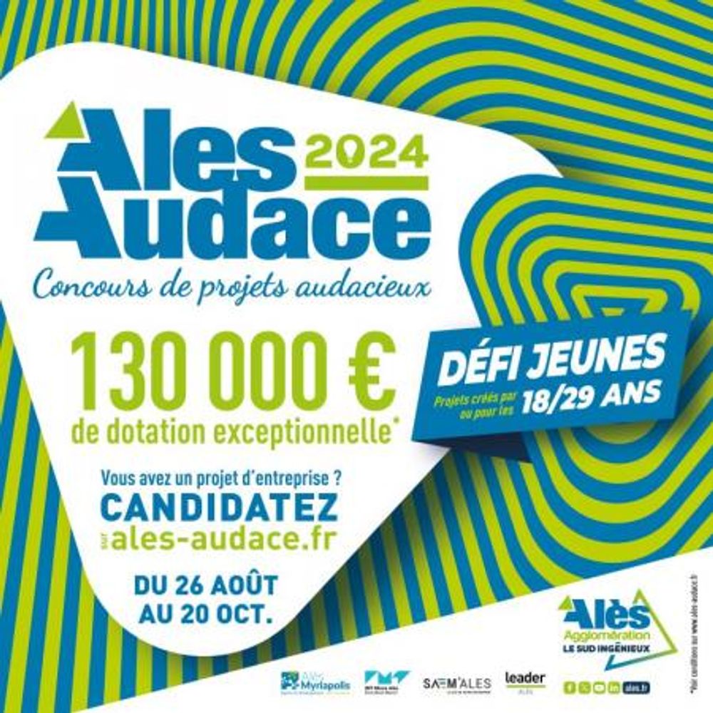 Concours Alès Audace : candidatures jusqu'au 20 octobre