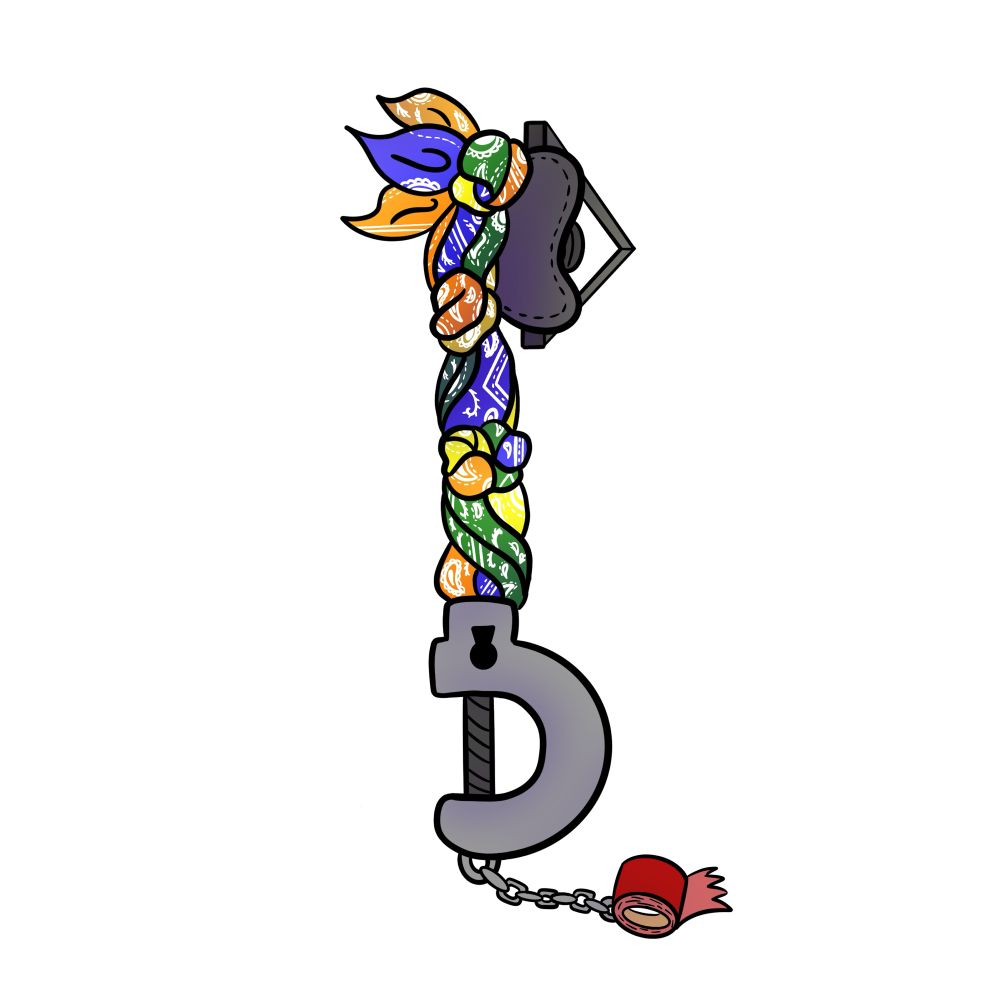 Bound distress Keyblade Chunkysequins art 