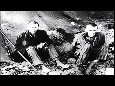 Nordhausen concentration camp victims, Germany. HD Stock Footage