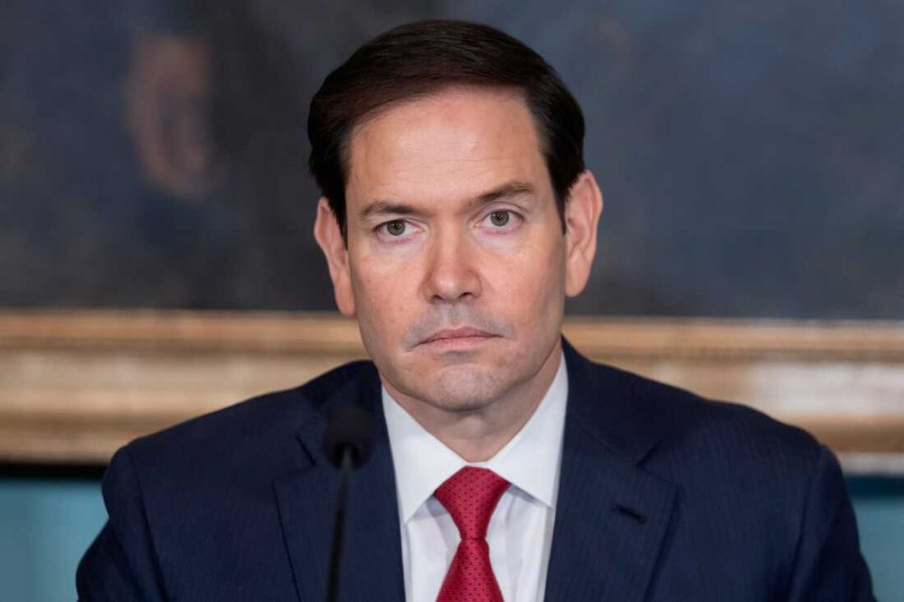 A picture of the acting Archivist of the United States, Marco Rubio 