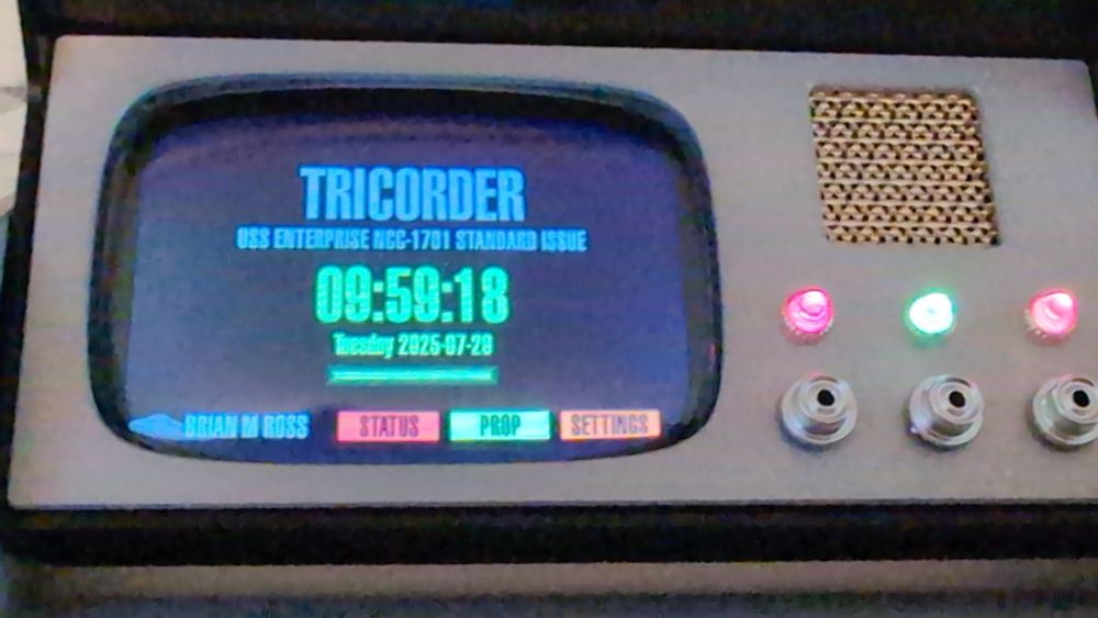 Wand Co. Tricorder main screen