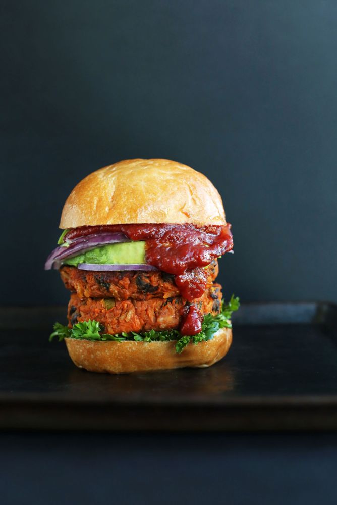 Sweet Potato Black Bean Burger