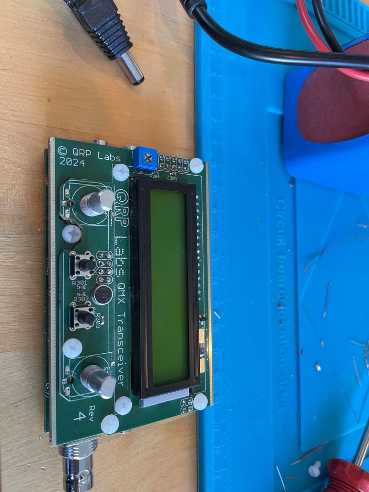 Assembled QMX transceiver ready to apply initial power.