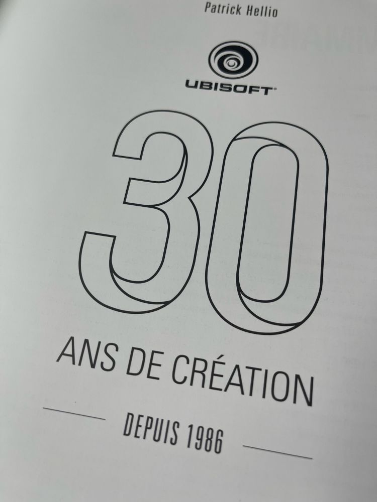 The 5th page of Patrick Hellio’s book concerning the history of Ubisoft (in French) up to 2016.