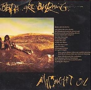 Album cover for the Beds Are Burning single, by the Australian band Midnight Oil.