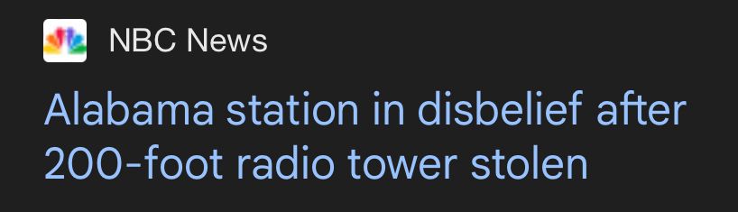 giant am radio tower reported stolen 