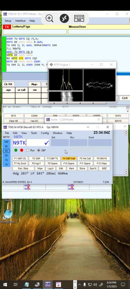 N1mm over rdp on android.